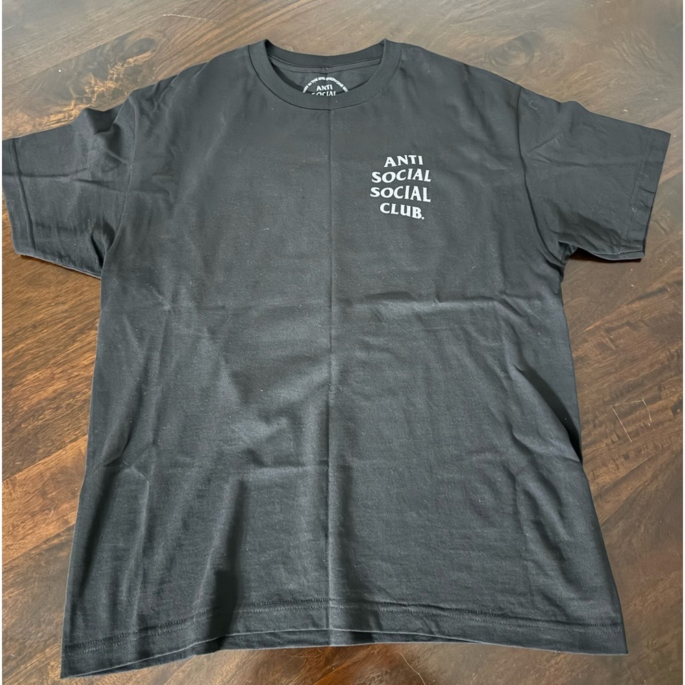 Anti Social Social Club “The Ghost of You and Me” black/3M Tee. Size large.